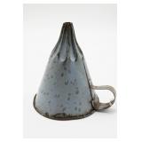 Gray Graniteware Funnel With Handle