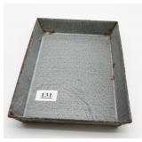 Gray Graniteware Rectangular Tray