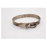 Sterling Silver Bracelet with Buckle Design
