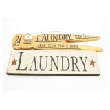 Decorative Wooden Laundry Room Signs