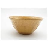 Yellow Glazed Stoneware Mixing Bowl