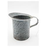 Gray Graniteware Pitcher with Handle