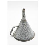 Gray Graniteware Funnel with Handle