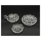 EAPG Nappy Dish and Bowls