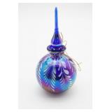 Blown Glass Perfume Bottle With Stopper