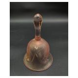 Vintage Viking Pink Glass Bell