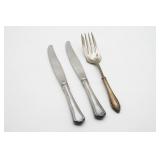 Sterling Handle Knives and Sterling Fork