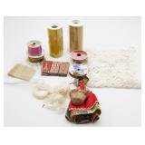 Craft Supplies and Vintage Figurine