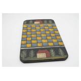 Hand-Painted Wooden Checkerboard