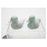 Glass Duck Figurines