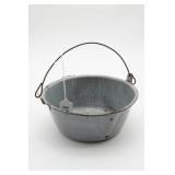 Gray Graniteware Bowl With Handle