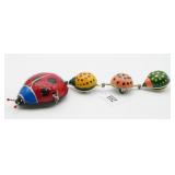 Tin Ladybug Toy with Pull-Along Feature