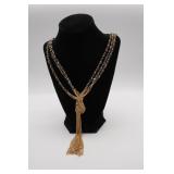 Multi Strand Costume Jewelry Necklace w/