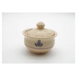 Lidded Ceramic Dish With Pineapple Motif