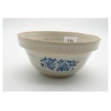 Ceramic Bowl With Blue Floral Design
