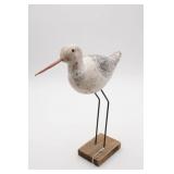 Decorative Bird Sculpture on Wooden Base