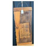 Wood Display Sign with Printed Label
