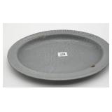 Gray Graniteware Oval Serving Platter