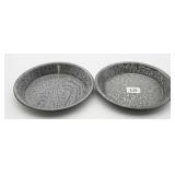 Gray Graniteware Pie Pans