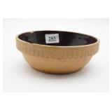 German Stoneware Bowl With Brown Glaze