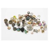 Fashion and Costume Rings Lot