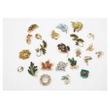 Vintage Costume Jewelry Brooches