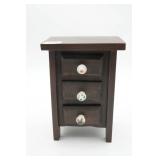 Small Wooden Cabinet With Three Drawers