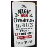 Metal Christmas Wall Sign