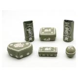 Green Wedgwood Jasperware Items