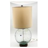 Glass Globe Table Lamp With Shade