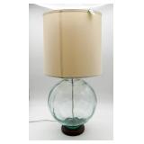 Glass Globe Table Lamp With Shade