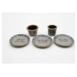 Miniature Stoneware Plates and Pots