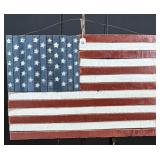 Wooden American Flag Wall Hanging