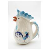 Hand-Painted Ceramic Chicken Pitcher