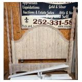 Wooden Bed Frame With Decorative Posts King Size