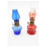 Vintage Miniature Oil Lamps