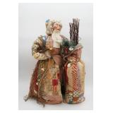 Santa made using Vintage Quilt