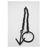 Vintage Iron Chain With Arrow and Ring