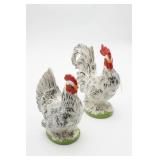 Ceramic Rooster Figurines