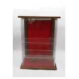 Wood and Acrylic Display Case with Shelves