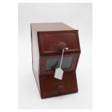 Metal Storage Bin With Two