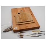Cutting Boards and Knives