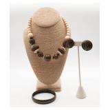 Bohemian Style Beaded Statment Necklace w/