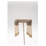 S.A.L. Svwarovski Pearl Dangle Earrings