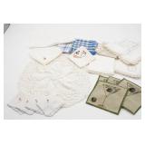 Linens and Embroidered Napkin Lot