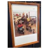Framed Print of Toy Teddy Bears and Animals