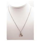 Sterling Silver 16 in. Propeller Necklace