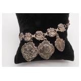 Sterling Silver Catholic Patron Saint Charm Bracel