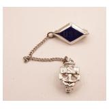 Sterling Silver USN Chief Tie Tack