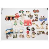 Costume Jewelry Lot Earrings & Etc. Holiday